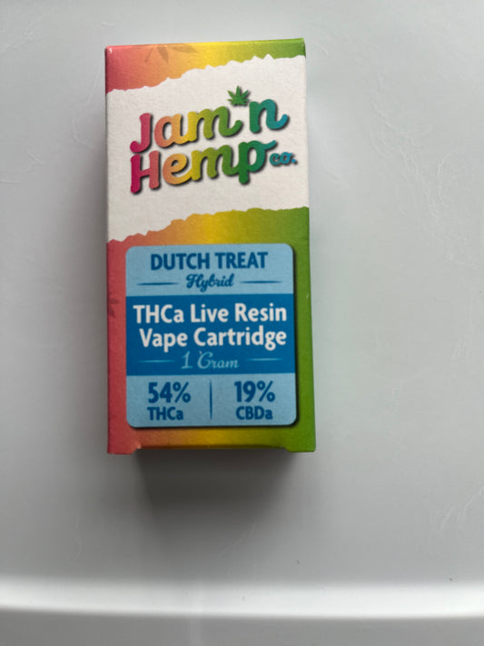 Jamn'Hemp Dutch Treat THCa Live Resin Vape Cartridges