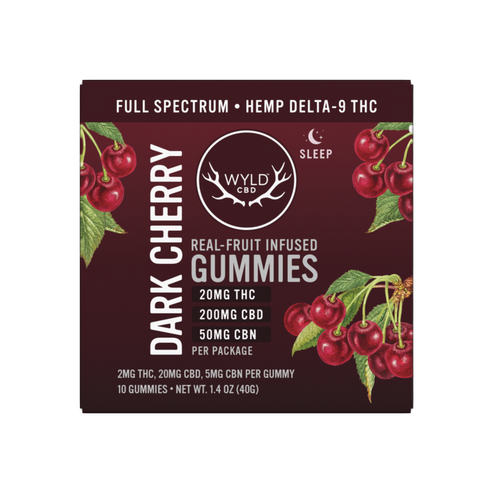 Wyld Low Dose Dark Cherry THC:CBD:CBN | Rest
