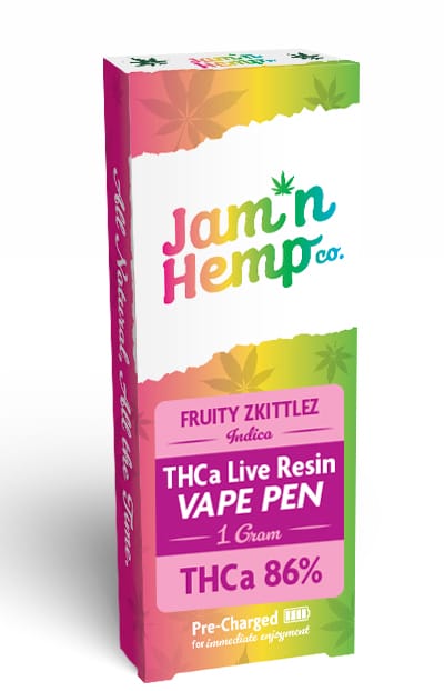JamnHemp Disposable Vape Fruity Zkittles
