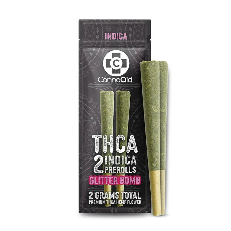 2pk Pre Rolls 2grams-Glitter Bomb-Indica
