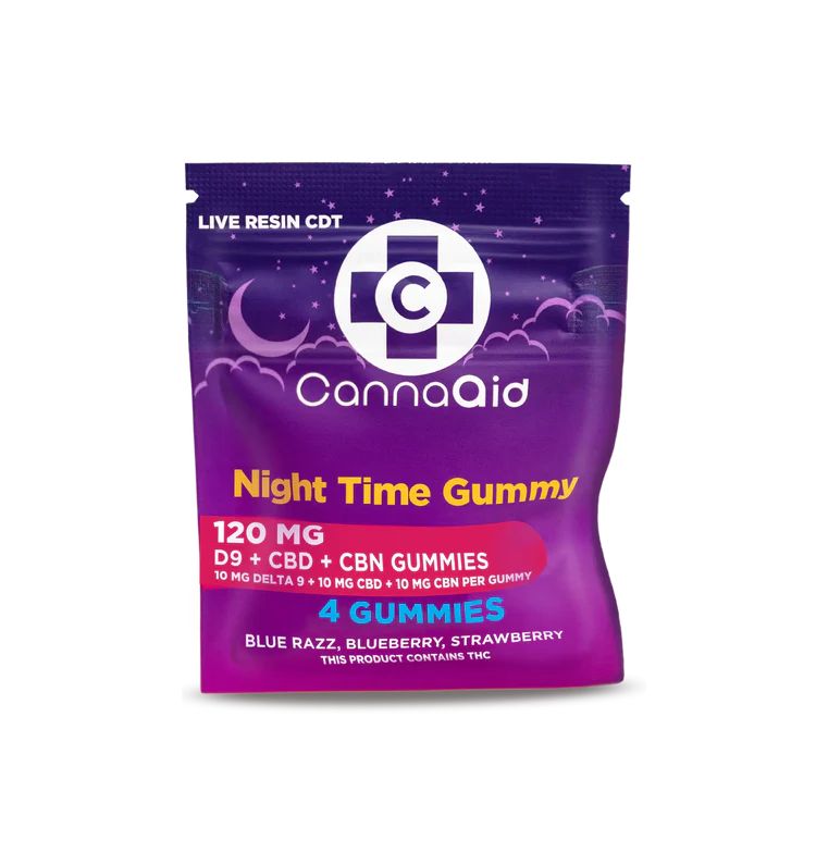 Cannaaid Night Cap Gummies 4ct